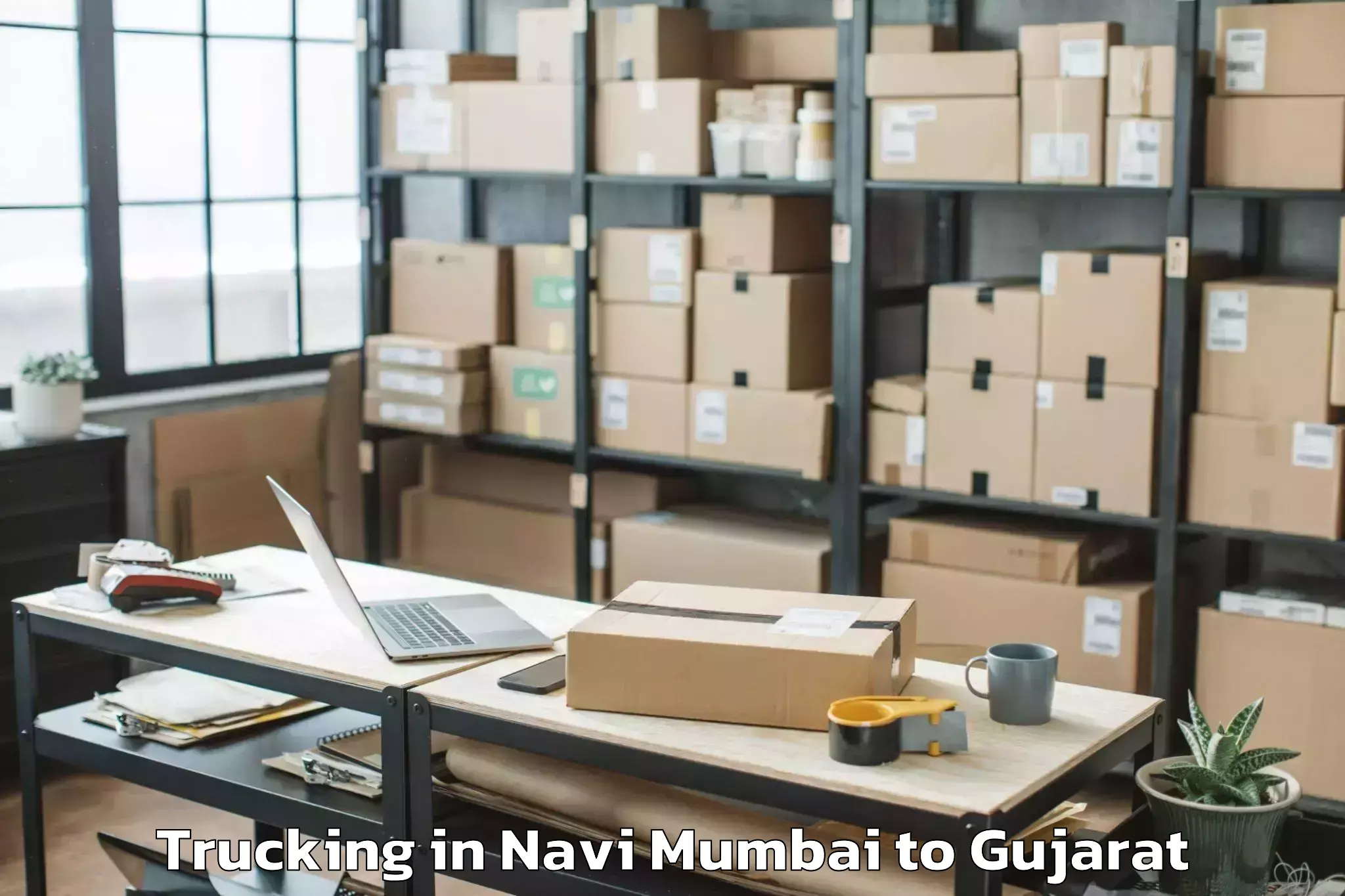 Leading Navi Mumbai to Shehera Trucking Provider